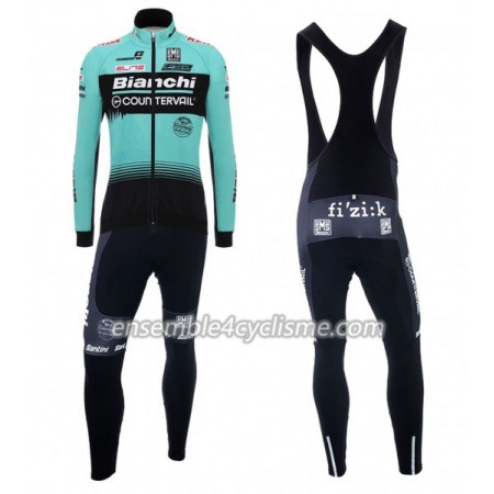 Tenue Maillot M/L + Collant à Bretelles 2018 Bianchi Countervail N001